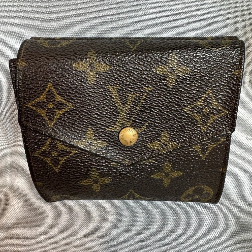 Louis Vuitton Monogram Canvas Bifold‎ Wallet Coin Pouch